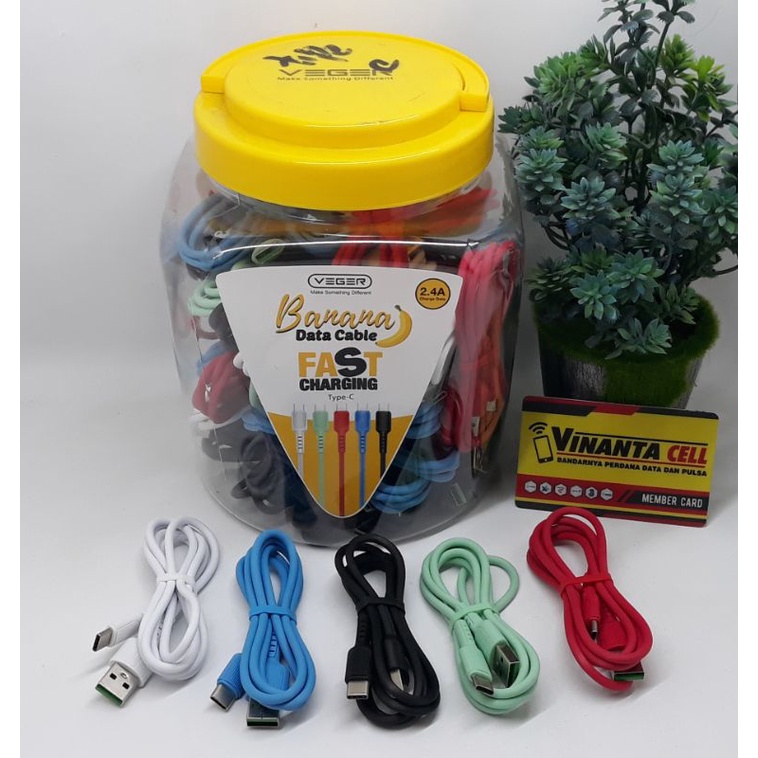 [VN] KABEL DATA VEGER BANANA TIPE C / Type C - Kabel Veger