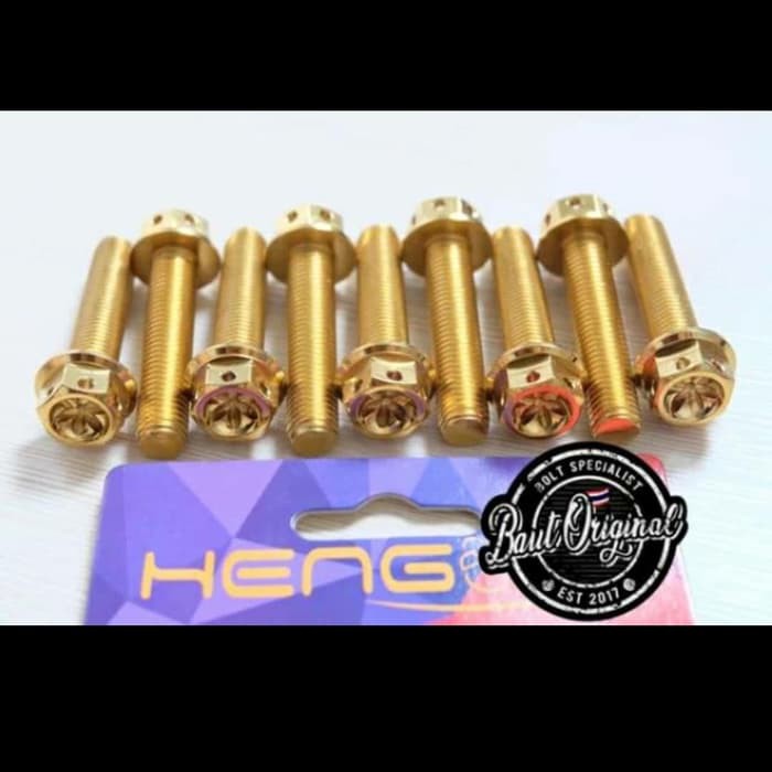 baut probolt gold flower 10x45 drat 14 panjang 4.5cm ori heng thailand harga satuan