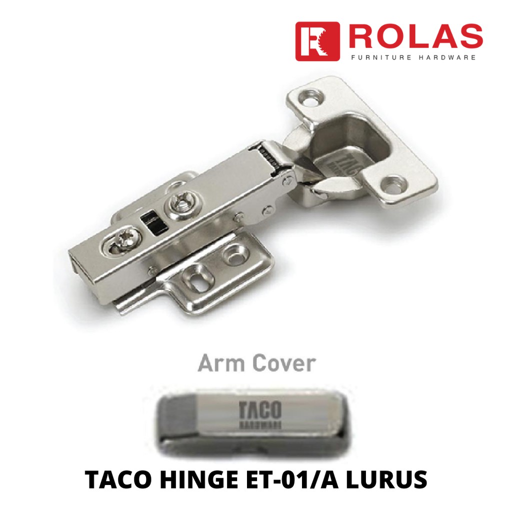 TACO HINGE ET-01/A LURUS / ENGSEL LURUS TACO / ENGSEL LURUS SLOW MOTION / ENGSEL TACO