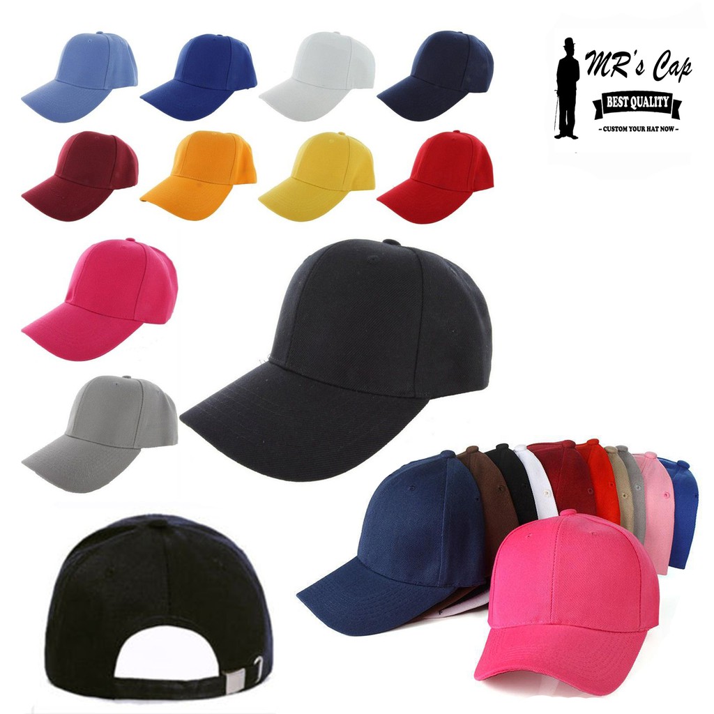 TOPI BASEBALL POLOS IMPORT / TUMBLR CAP STRAP BELAKANG 