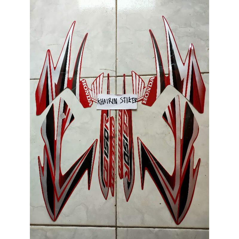 striping stiker cb150r cb 150 r merah 2013