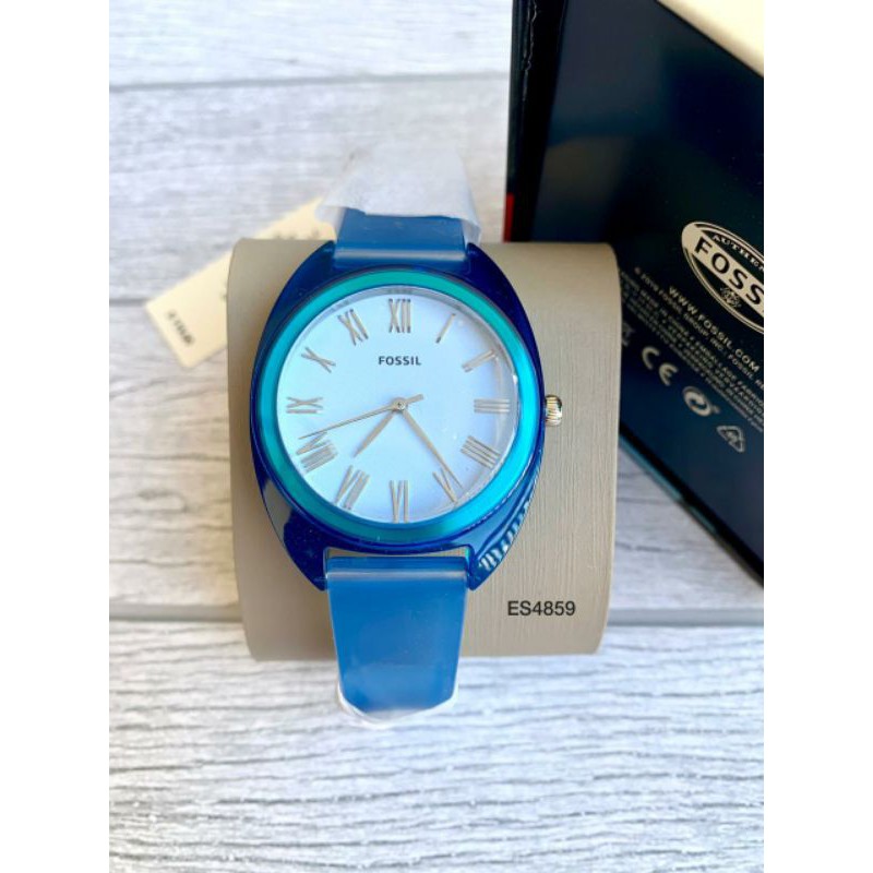 Jam Fossil Jude Three-Hand Blue Silicone Watch
ES4859 Original New with Tag