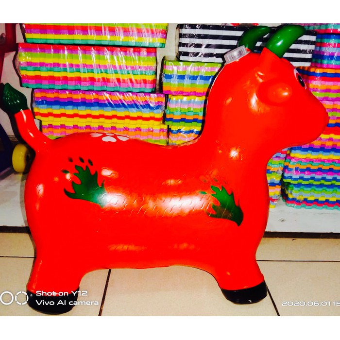 Mainan Anak Binatang Domba Karet | Kambing Pompa Dex