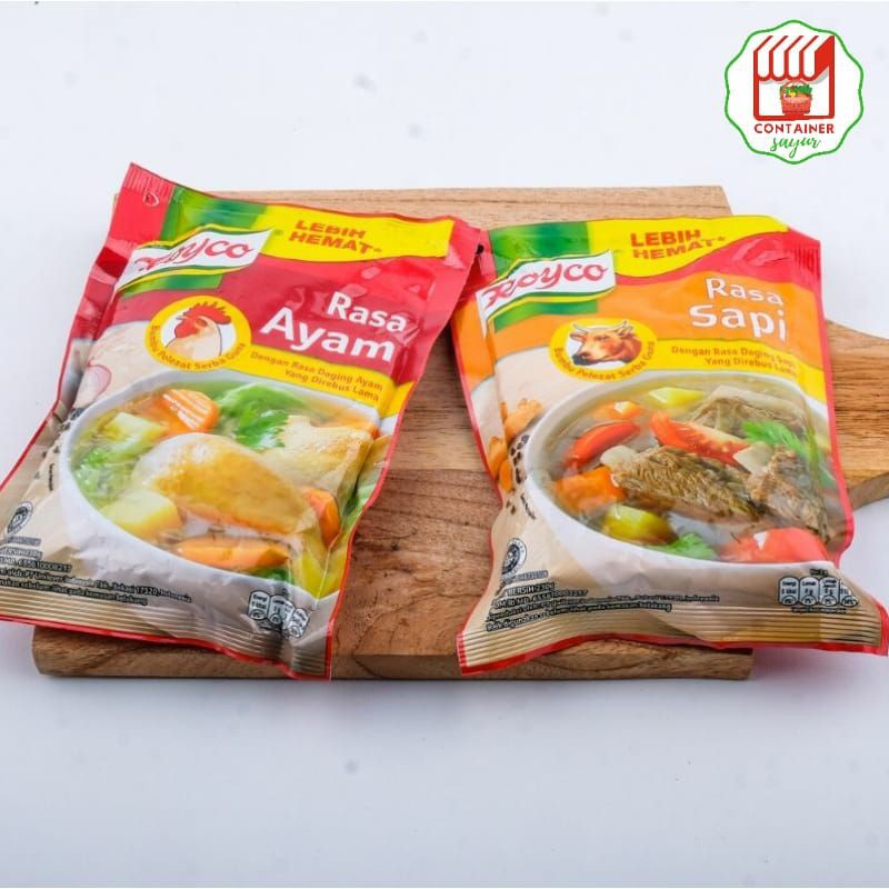 

ContainerSayur Royko Ayam Royko Sapi kemasan 230gr