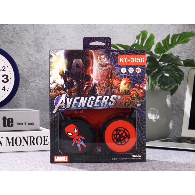 KN 3156 headphone karakter cowok avengers motif