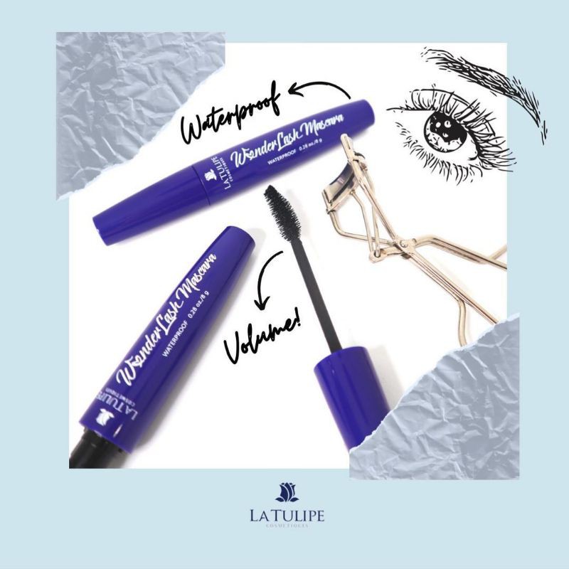 Wonderlash Mascara Waterproof,3 fungsi(Latulipe)