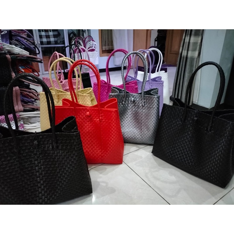 Tas anyaman jali SUPER JUMBO XXXL uk 40*32*20 pita dijual terpisah