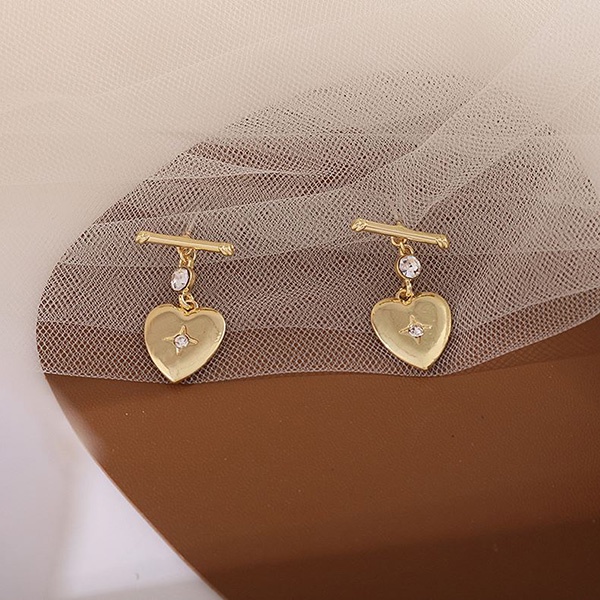 anting s925 hati love summer style stud earrings jan307 (3f4)