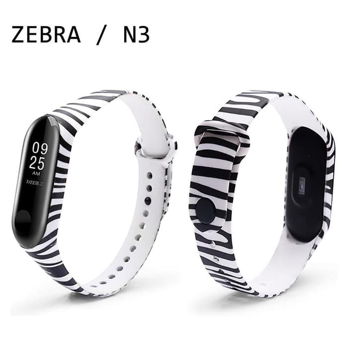 Strap Straps Silicone Models Motif Xiaomi Mi Band 3 OLED Replacement - N TIGA