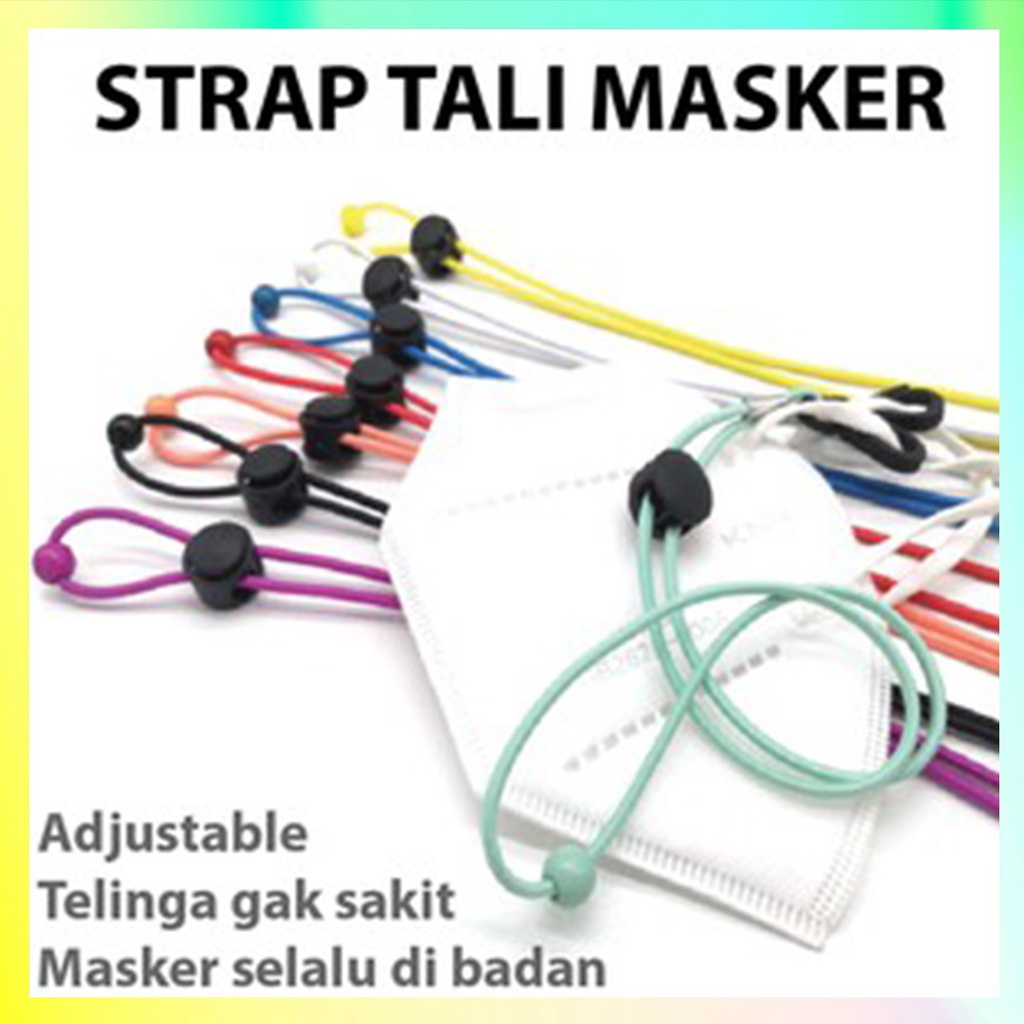 Tali Masker Strap Gantung Adjustable FREE Cantolan Kacamata