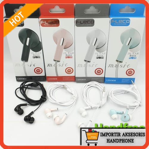 Headset Earphone FLECO FL-39 Handsfree Super bass Premium Quality