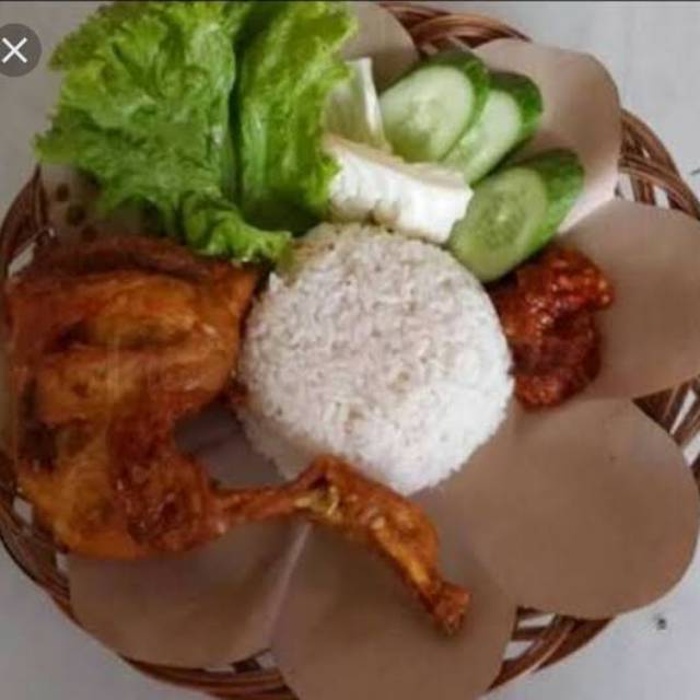 Paket Nasi & Pecel Ayam /Lele plus Tahu/ Tempe Shopee