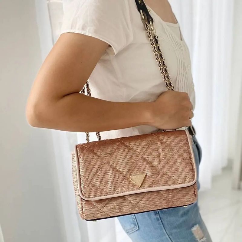 GUESSS Cessily Sequins Convertible Crossbody