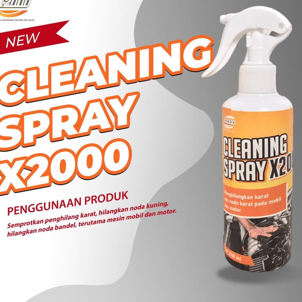 [DISCOUNT SRT90] Pembersih karat X2000 serbaguna, Cleaning spray X2000, Menghilangkan karat, minyak 