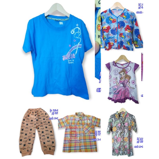 Baju Kemeja Rok Gamis Kebaya Anak Preloved 2