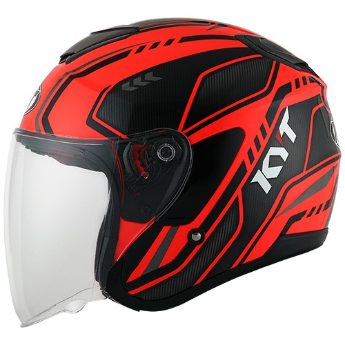 KYT Kyoto Super Fluo Carbonized Red Fluo