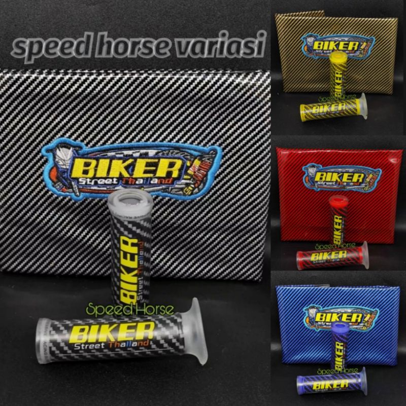 paket 2in1 Handgrip biker plus kulit jok biker Universal