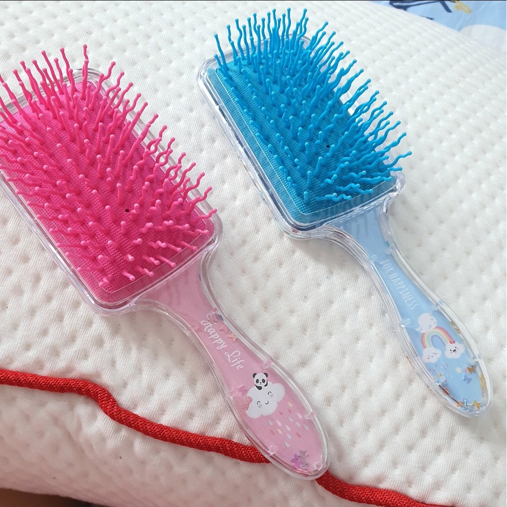 SPRINKLE COMB Sisir Sikat Anti Rontok Paddle Brush Ala Korea karakter