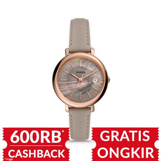 Jam Tangan Wanita Fossil Jacqueline Solar Powered Eco Leather ES5091 barang ada