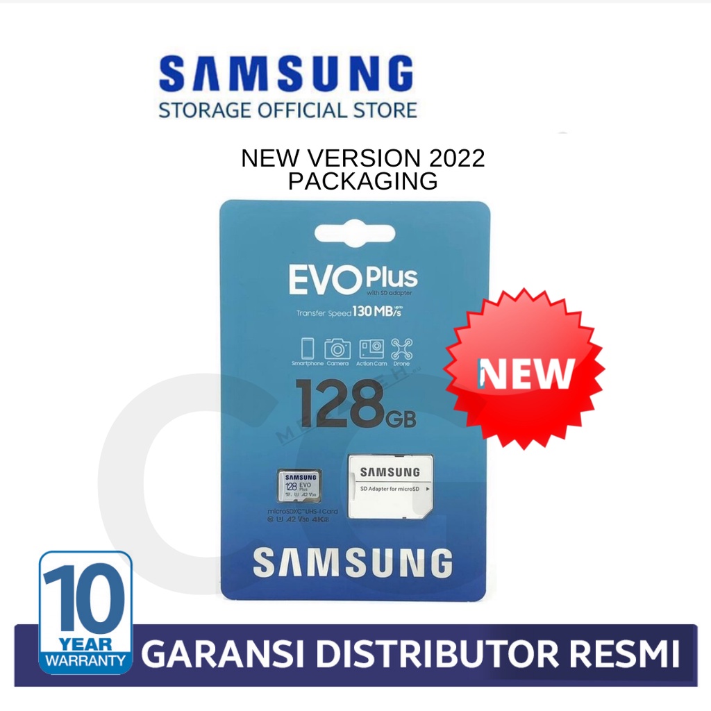 Samsung Micro SD Evo Plus 64GB 128GB 256GB 512GB Memory MicroSD Kartu Memori HP Card Class10 Garansi 10thn