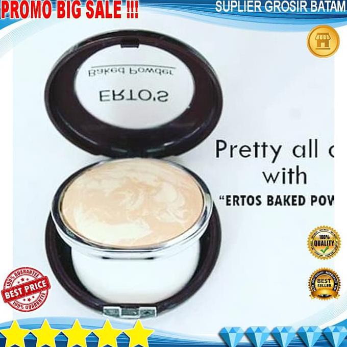 Barang Berkualitas Bedak ertos Bedak Padat Pemutih Wajah Penghilang Flek Hitam BPOM Ori STOK
