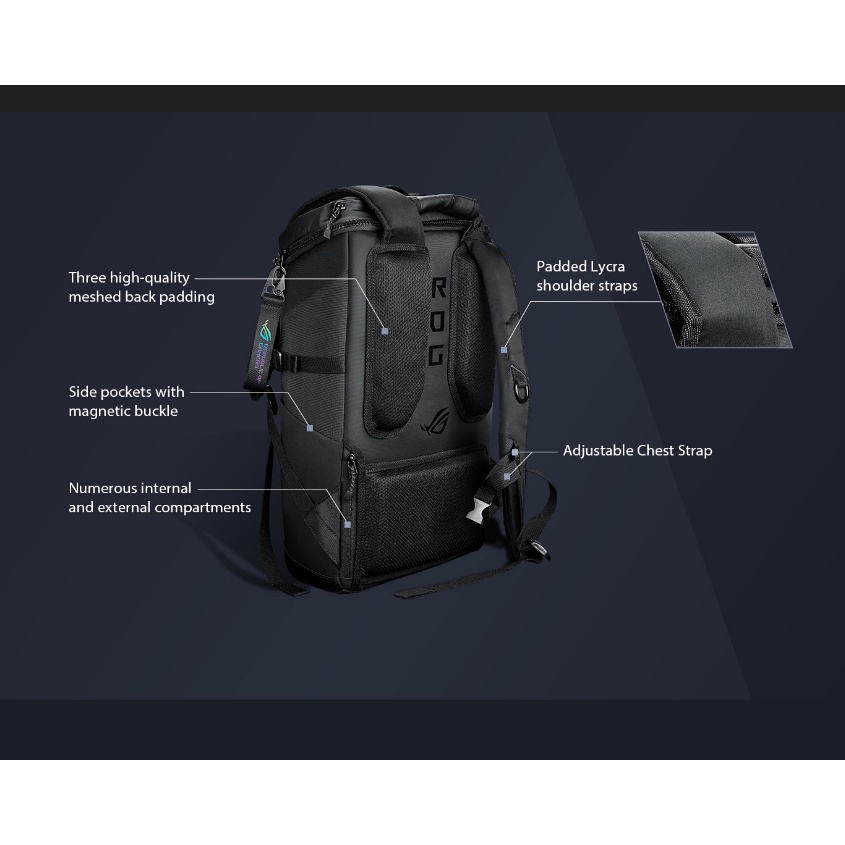 Asus ROG Ranger Gaming Backpack BP2701 for  15,6 - 17 Inch Original