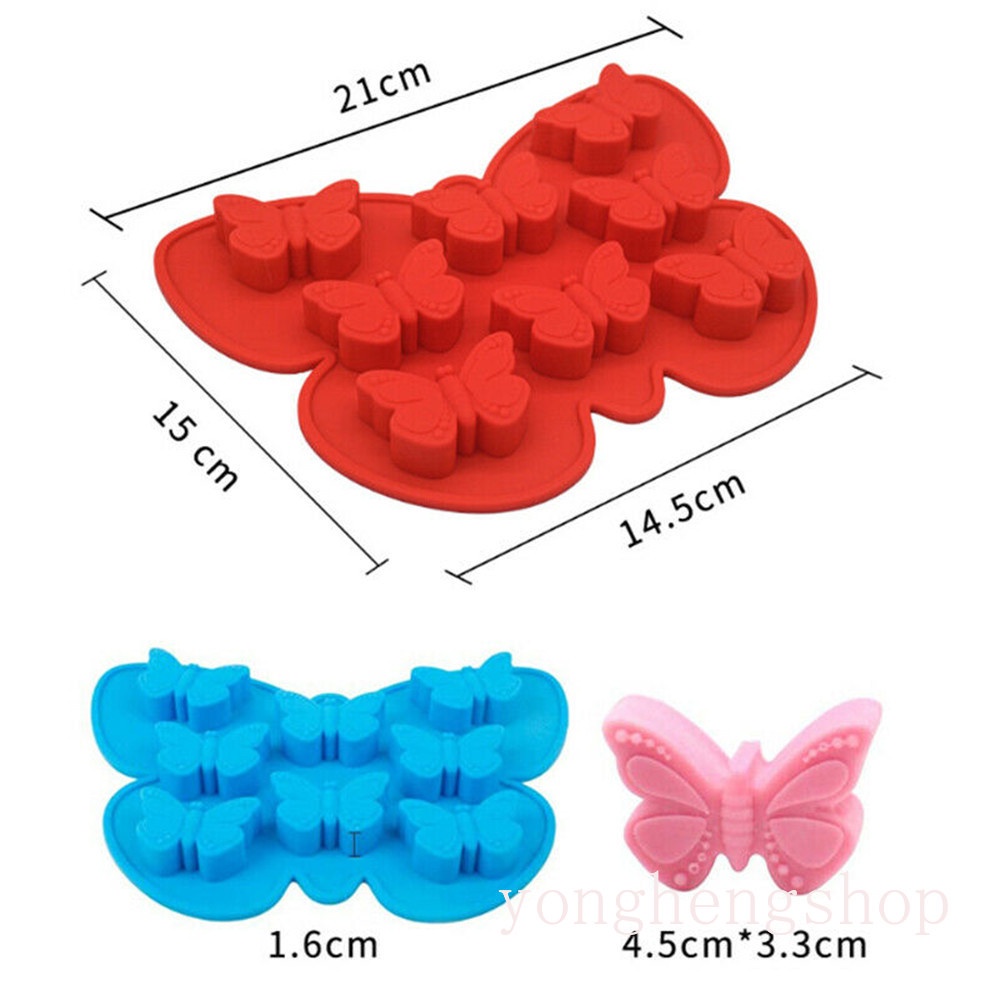 Butterfly Cetakan Kue Bentuk Kupu-Kupu 3d Bahan Silikon Untuk Dekorasi