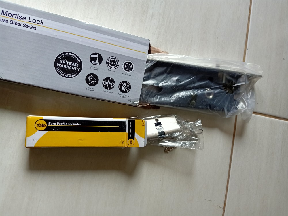 Paket Hemat Yale Lockcase/mortise Komplit+silinder Kunci Garansi 5 Thn