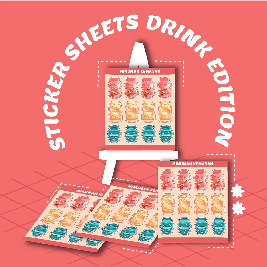 

STICKER DECO / STICKER AESTHETIC / DRINK STICKERS / STICKER JOURNALLING / STICKER SHEETS