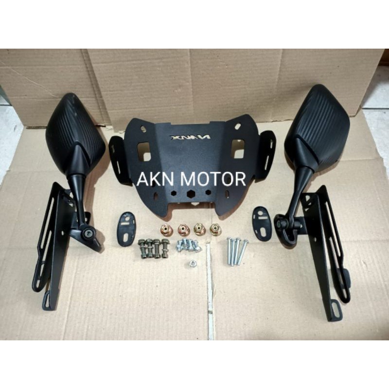 spion r25 pendek plus breket spion Yamaha nmax new 2020