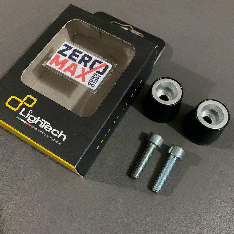 Bar End Jalu Stang Lightech Racing Italy Kawasaki M8 Baut 12 Silver