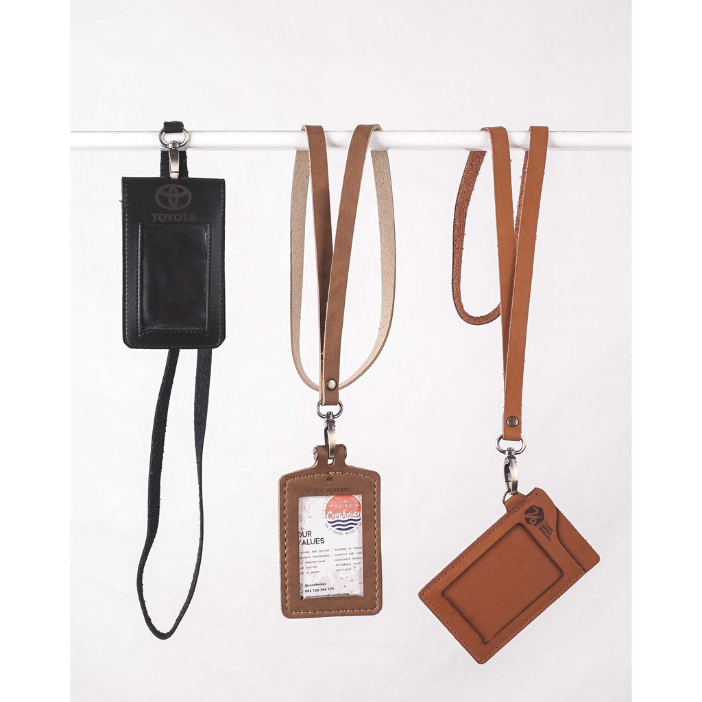 ID Card Holder Magnet Lipat Clip BAHAN FAUX LEATHER PREMIUM IMPORT (DUNDEE)