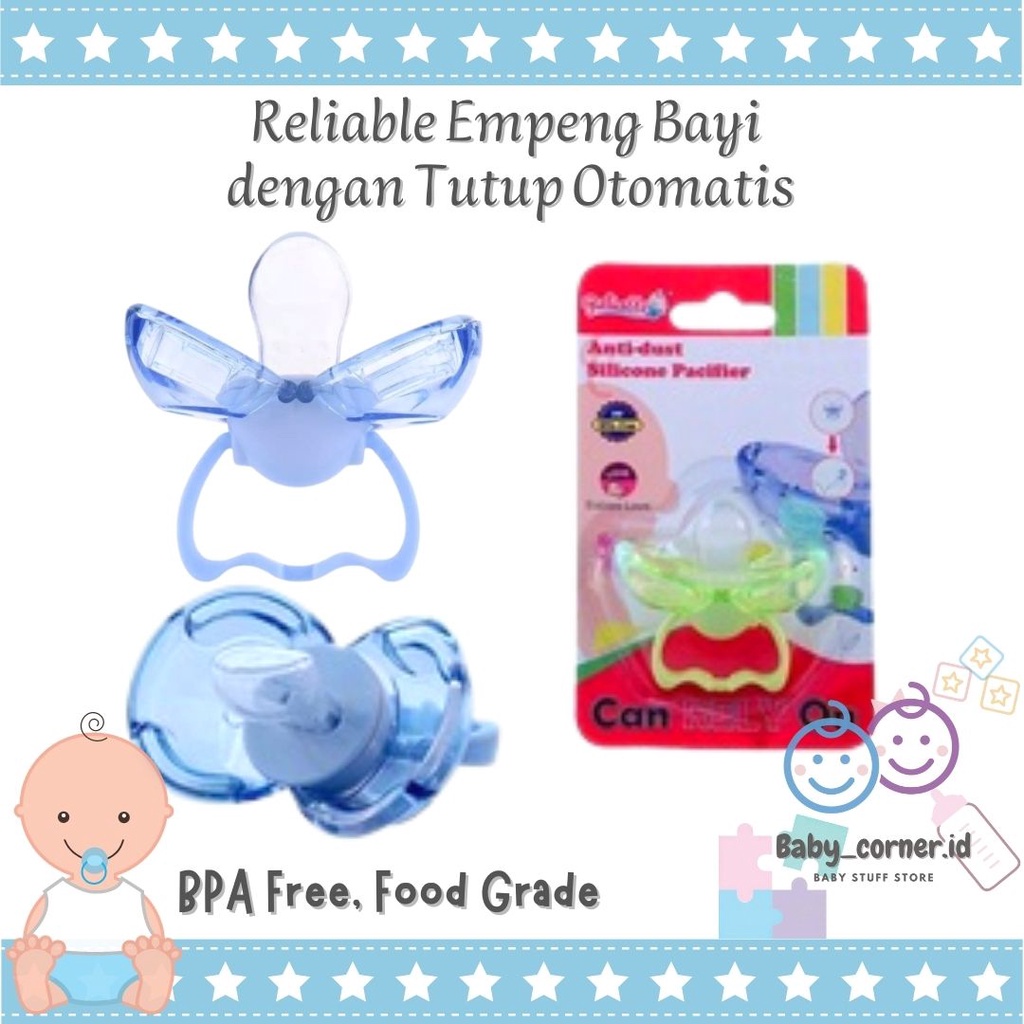 Empeng Bayi Higienis Silicone Reliable (Tertutup Otomatis)| Empeng Buka Tutup Otomatis