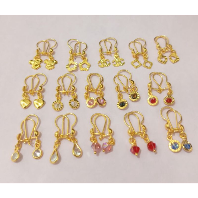 ANTING ANAK PERAK 925 LAPIS MAS