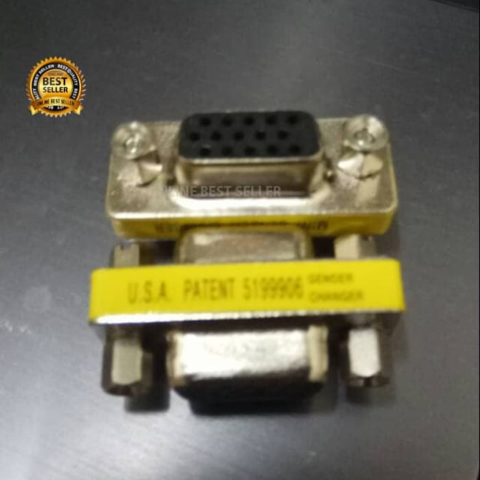 GENDER VGA FEMALE 15 PIN KONEKTOR VGA FEMALE FEMALE