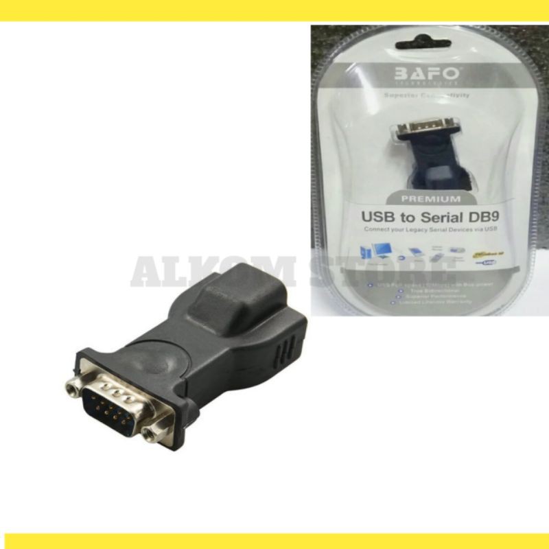 Jual Kabel converter USB TO RS232 Serial DB9 BAFO Original Usb to RS232