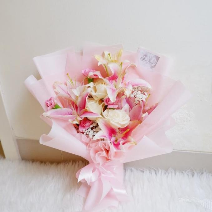 Mini Lily'S Garden Bunga Lily Murah Fresh Flower Bunga Asli Terbaru