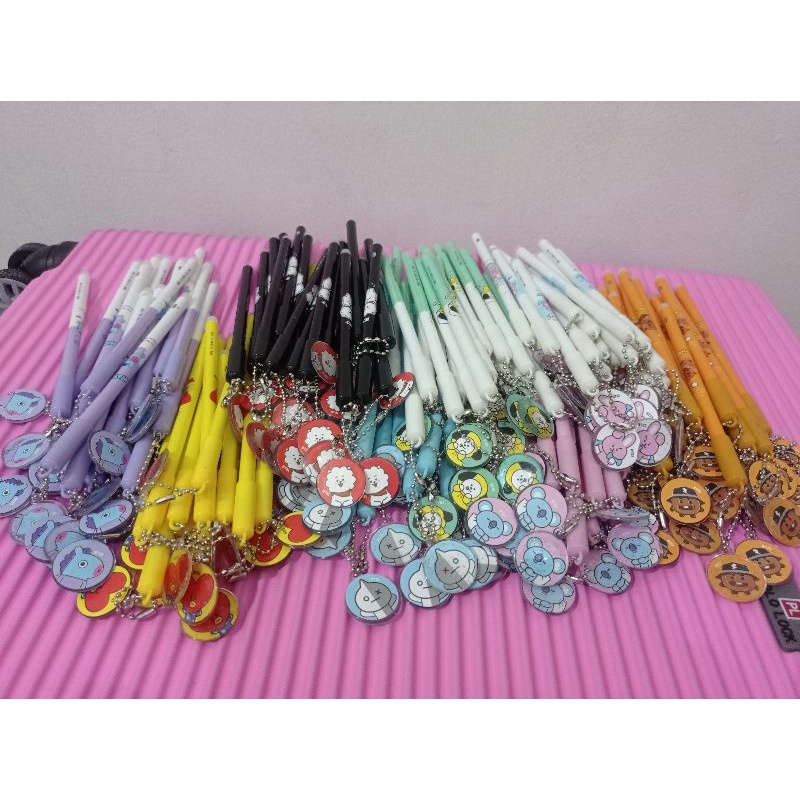 

Pulpen Gel BT21 Karakter Lucu Pena Gantungan bts21