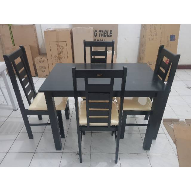  Kursi  makan  kayu 6 person jok busa Shopee  Indonesia