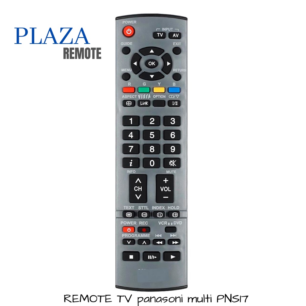 REMOTE PANASONI LCD LED MULTI VIERA NON SMART TV / ANDROID TV PNS 17