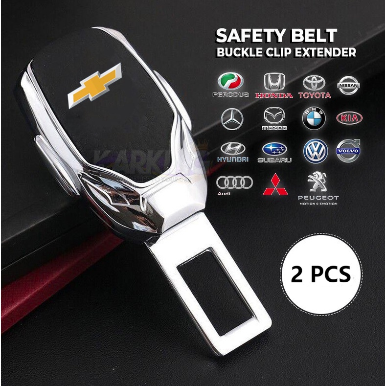 Buckle Extension Sabuk Pengaman Mobil Bahan Metal Untuk Chevrolet Montana Prisma Spin Blazer