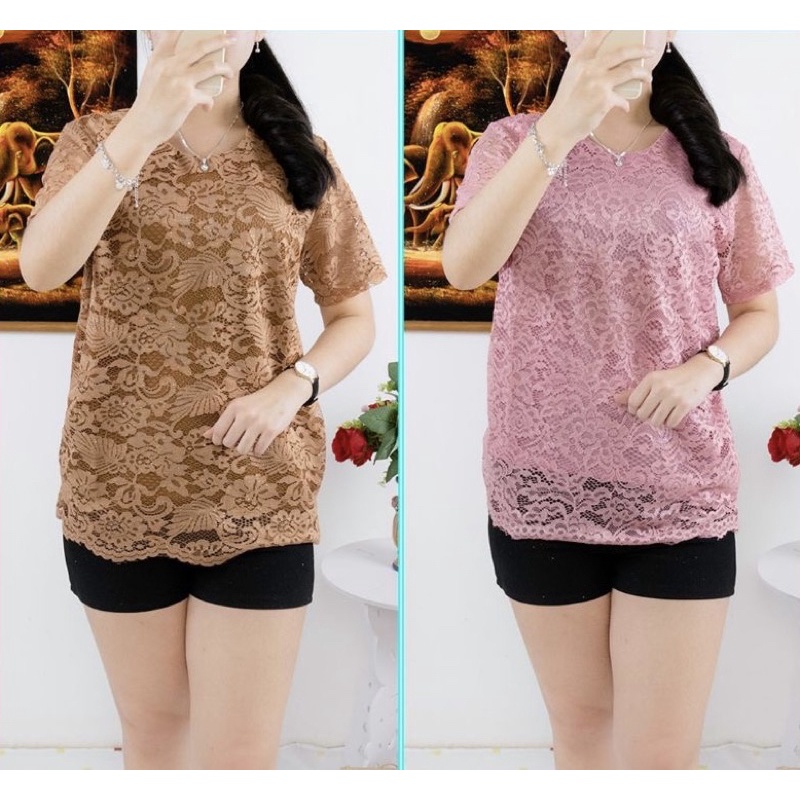 Atasan Brukat - Blouse Brukat Vany-3