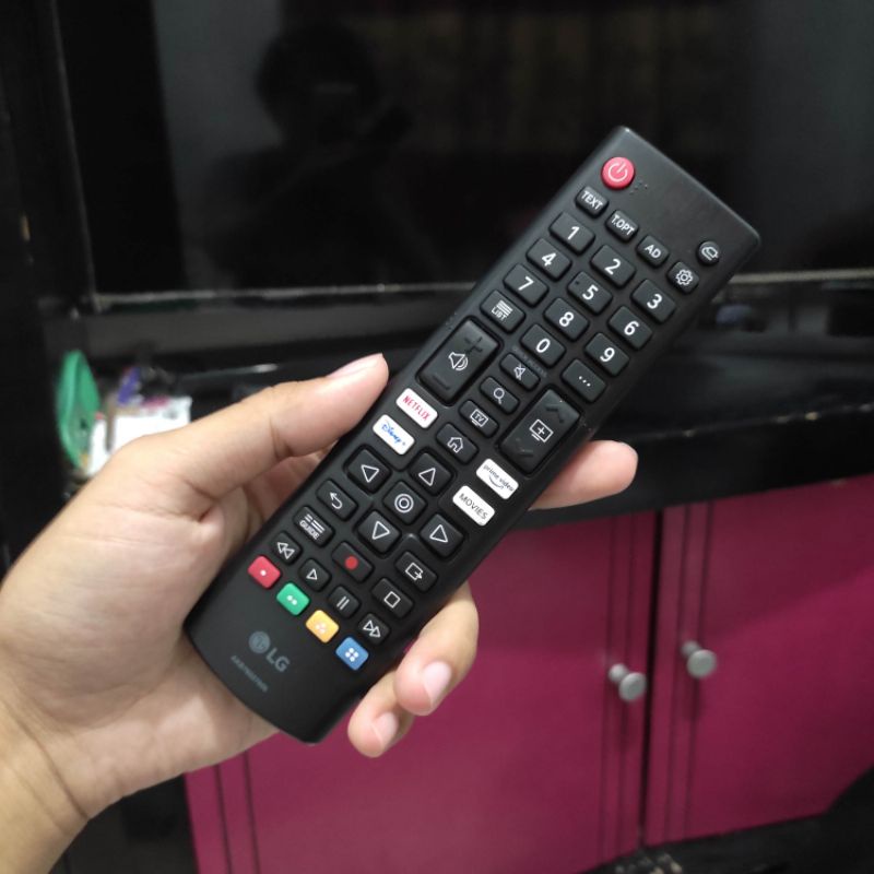 Remot TV LG Original 100% Smart TV Dengan Netflix,Disnep +,Prime Video & Movies Terbaru AKB76037606 