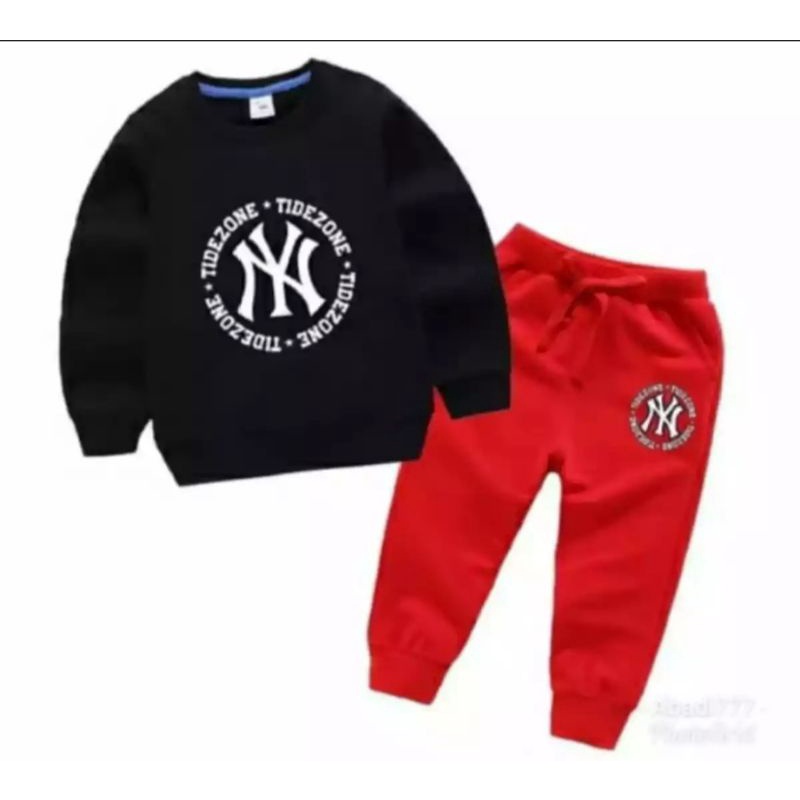 SWEATER ANAK/SET JOGER ANAK TERBARU MOTIF NY 1-5 THN