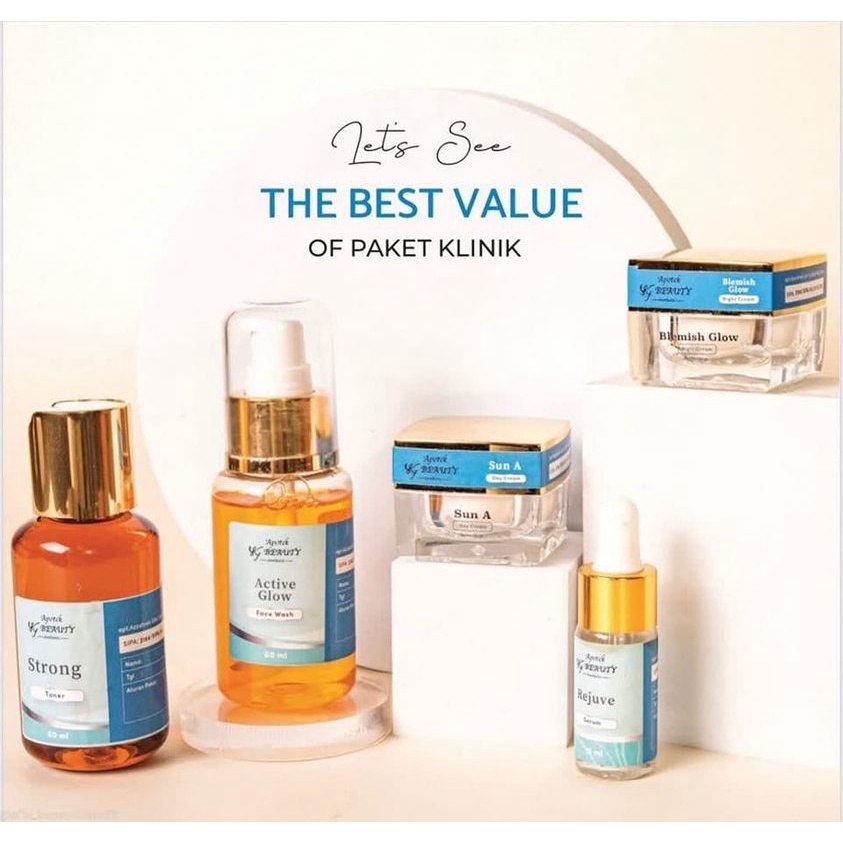 PAKET KFSKIN CREAM KLINIK + SERUM ISI 5 PCS - MENCERAHKAN KF SKIN KLINIK  - SKINCAREMOE BANYUWANGI T