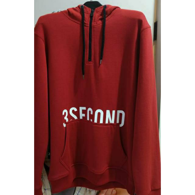 3Second Sweater hoodie tangan panjang sweater pria