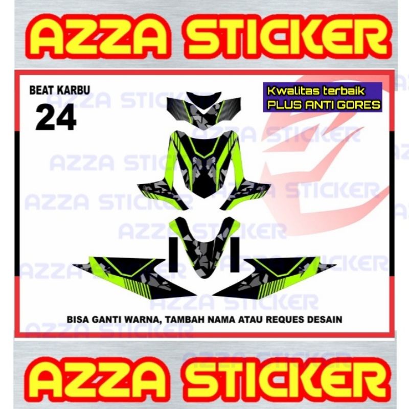 Decal Beat Karbu Full Body Stiker Decal Beat Karbu Full body 24