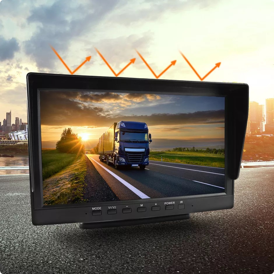 Monitor TV AHD 8&quot; DVR Recording IPS Screen Truck Vehicle AHD Monitor AHD IR Car Front/Rear View Camera