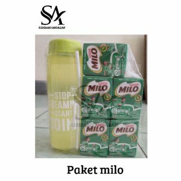 

Paket hemat Milo 110ml free botol minum