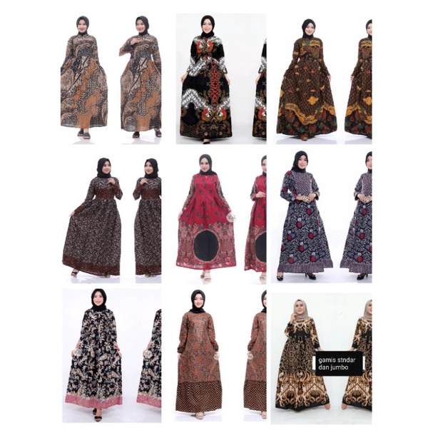 Gamis Batik elegan,Gamis standar,jumbo Gamis modis elegan Gamis Nyaman
